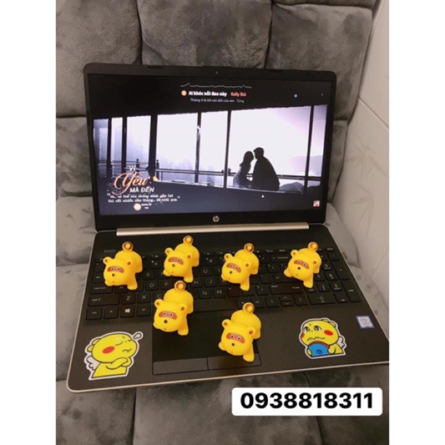 Thú hình con gấu trang trí ốp pô e-Vịt