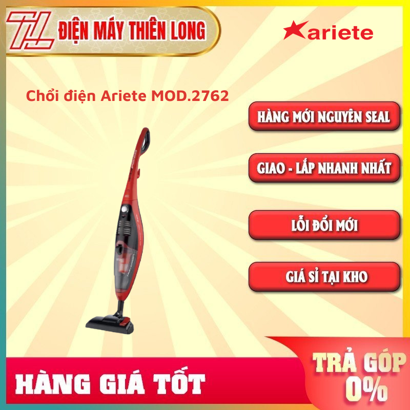 Chổi điện ariete mod.2762 - trả góp 0% - giao toàn quốc - ngoài hcm tính phí