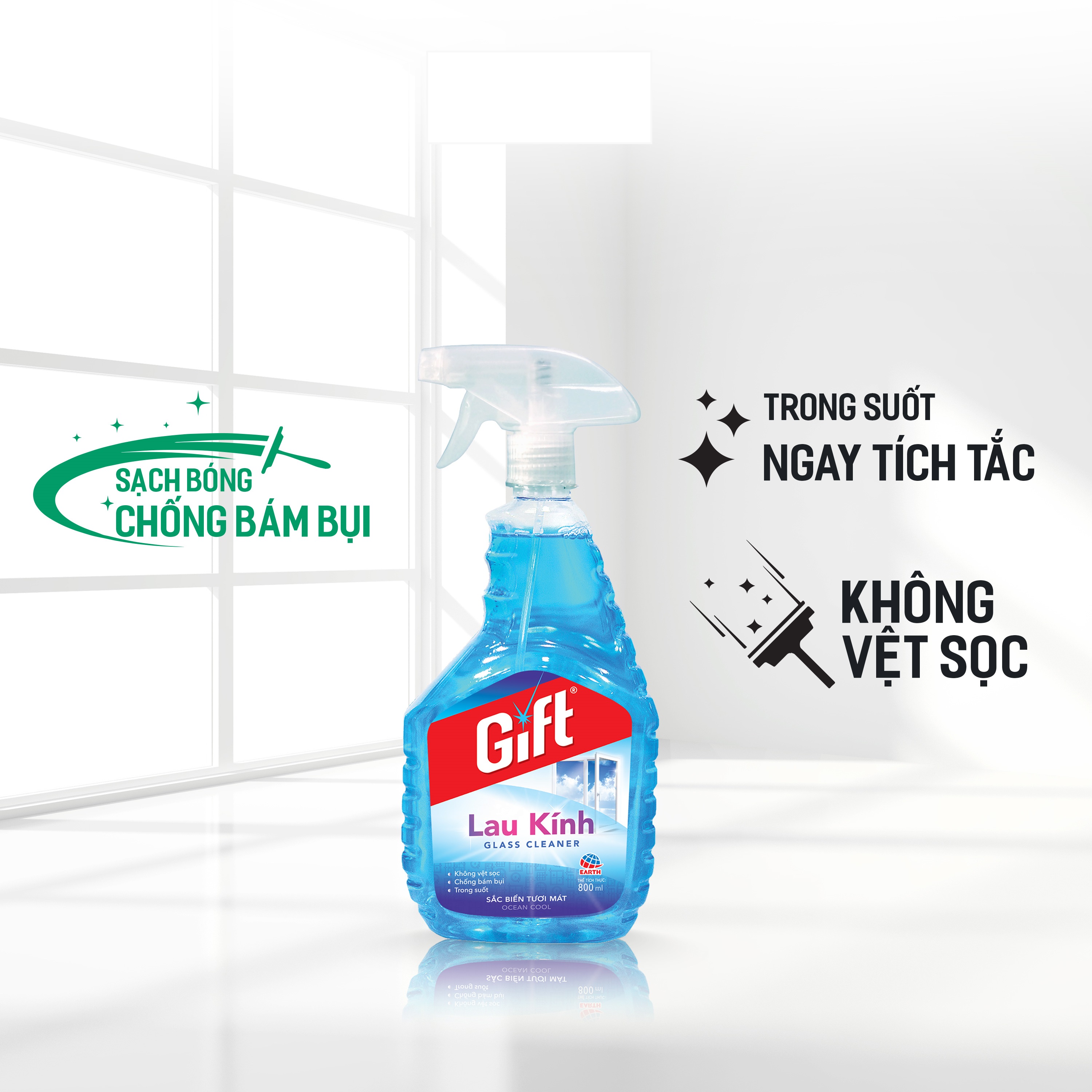 Nước Lau Kính Gift Sắc Biển Tươi Mát