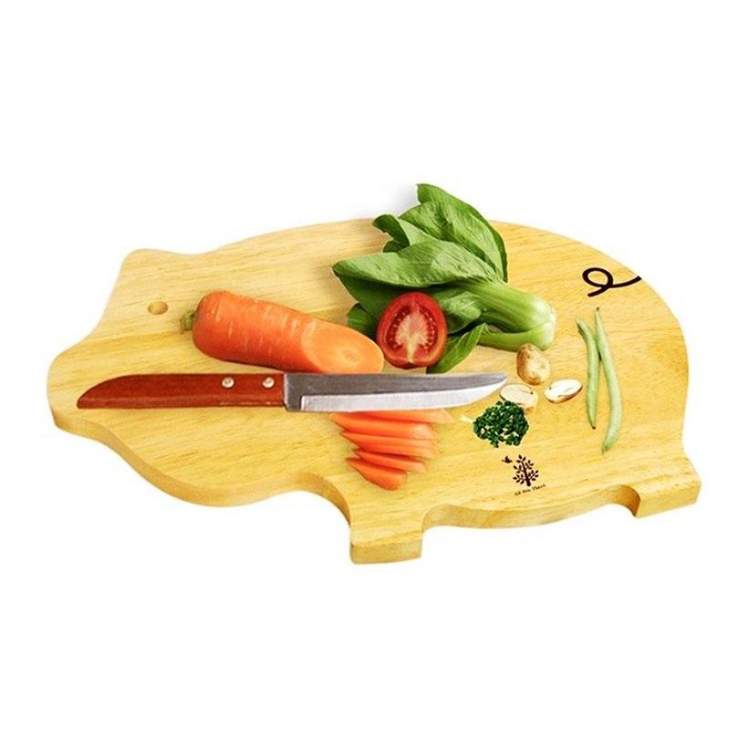 Thớt Hình Heo Nhỏ Gỗ Đức Thành 05321