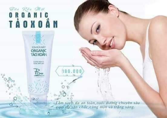 sữa rửa mặt OGANIC TẢO Xoẵn Pizu