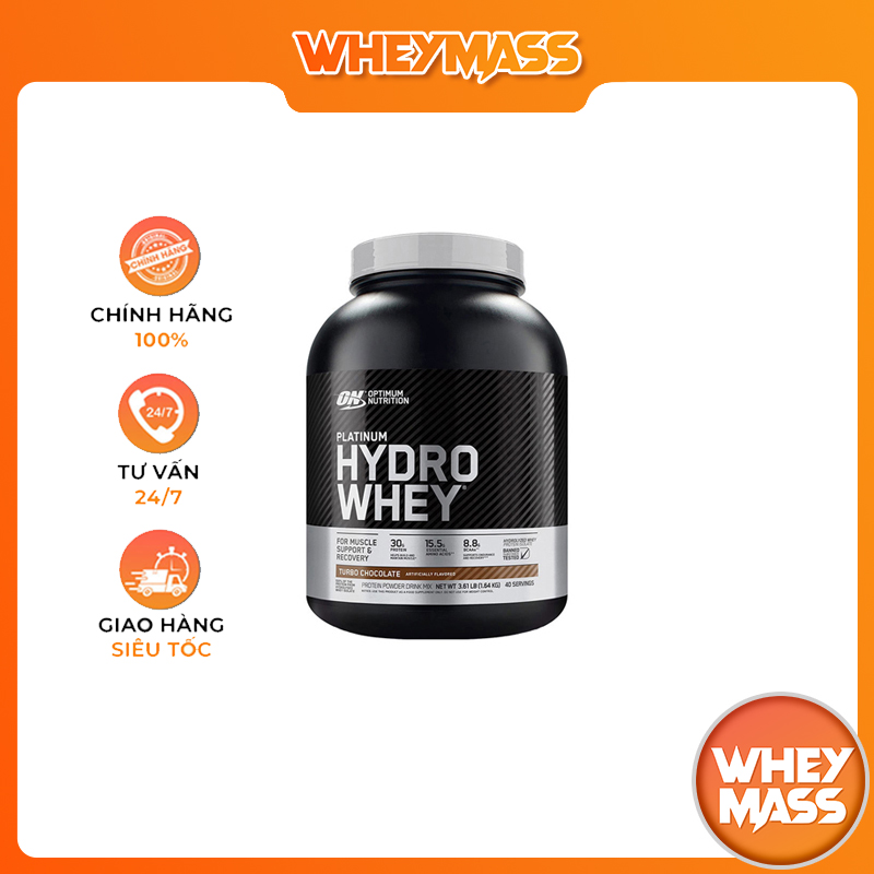 Thực Phẩm Bổ Sung Optimum Nutrition Platinum Hydro Whey 3.5lb (1.58kgs) 40 Lần Dùng Từ Mỹ