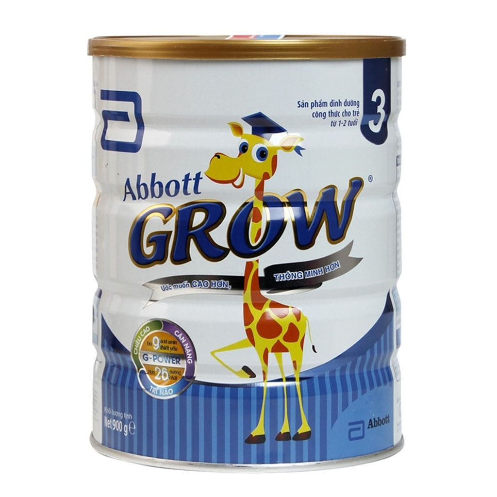 Combo 3 hộp sữa bột abbott grow 1/2/3/2+ hương vani 900g/850g