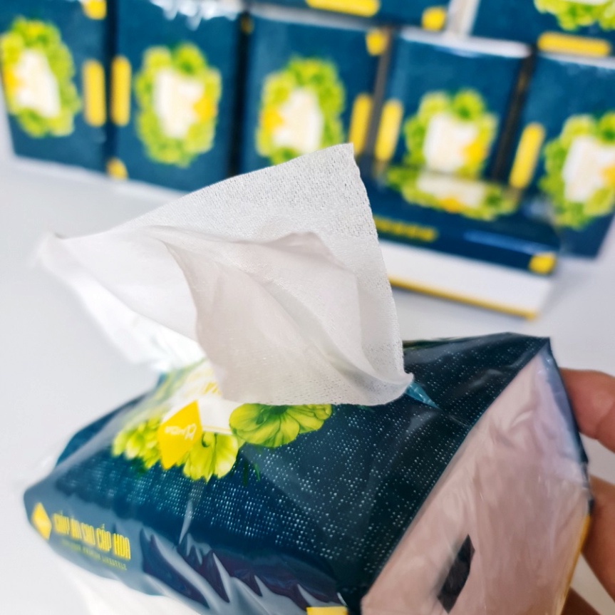 Gói giấy ăn rút lụa cao cấp hda siêu dai chất lượng cao. đtvm