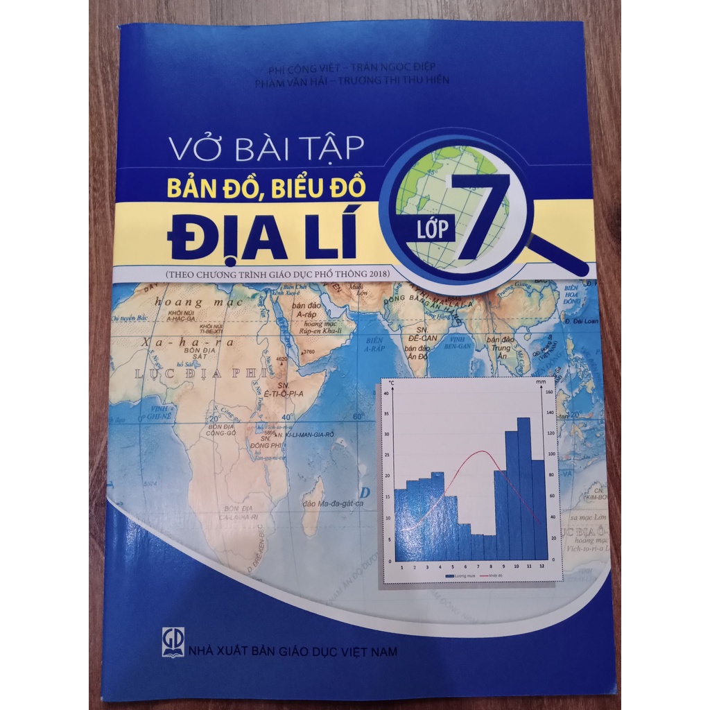 Vở bài tập bản đồ, biểu đồ Địa lí lớp 7