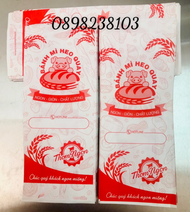 Túi bánh mì heo quay thấm dầu