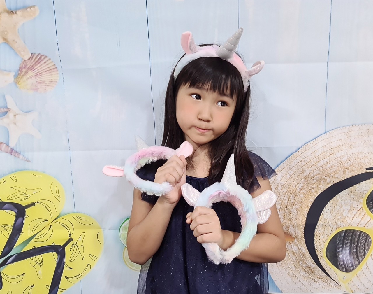 [HCM]Cài Tóc Rửa Mặt Kỳ Lân Cầu Vòng Siêu Hot - kireicos