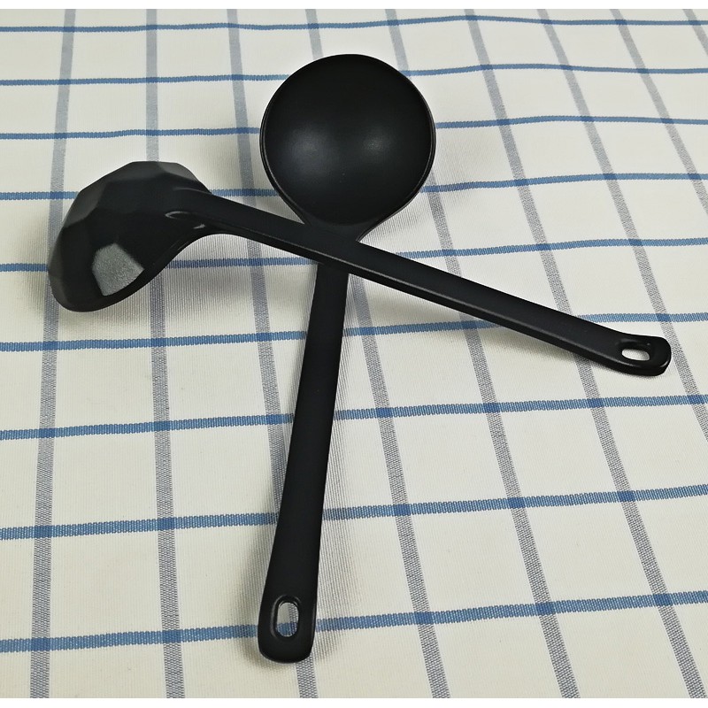 Muỗng cơm vá cơm màu đen nhám đủ size