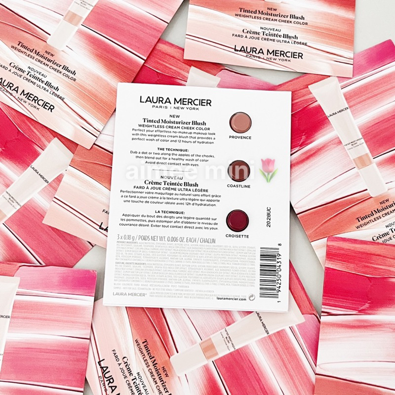 Sample má hồng dạng kem Laura Mercier - 3 màu