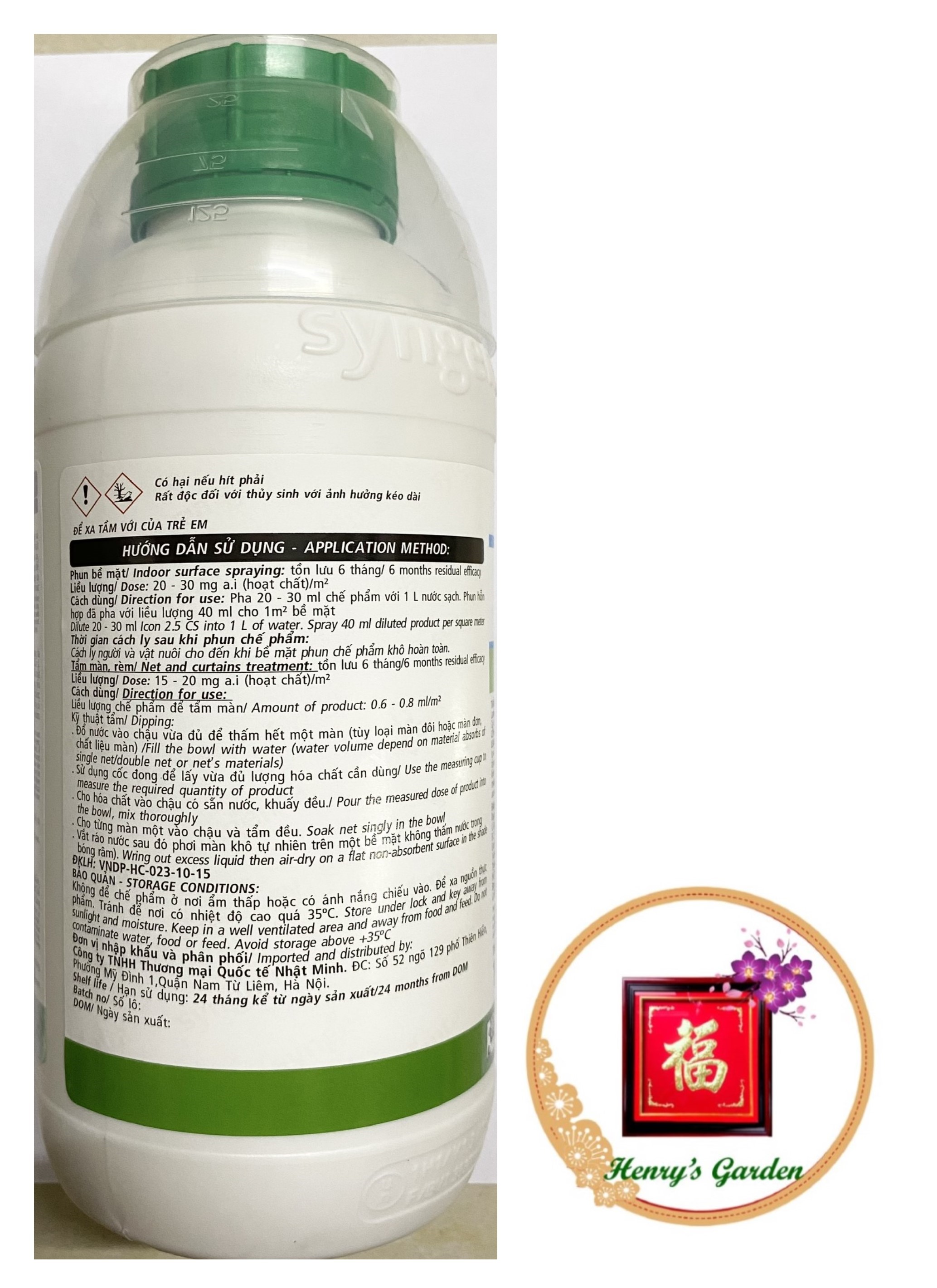 Icon 2.5CS - Chế Phẩm Diệt Côn Trùng - #071B# 1 lít