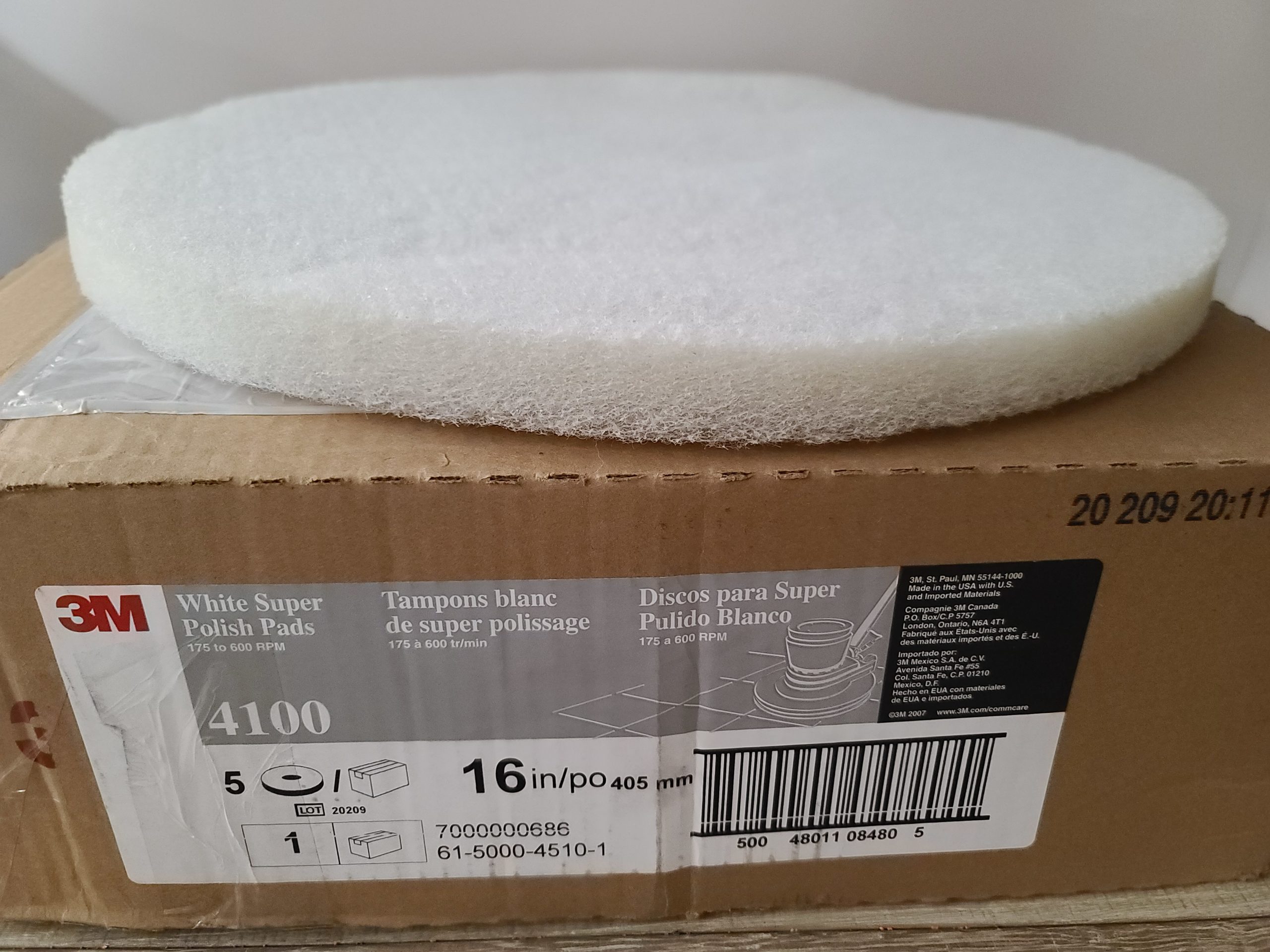 Pad Trắng Chà Sàn 16'' - 3M (Mỹ)