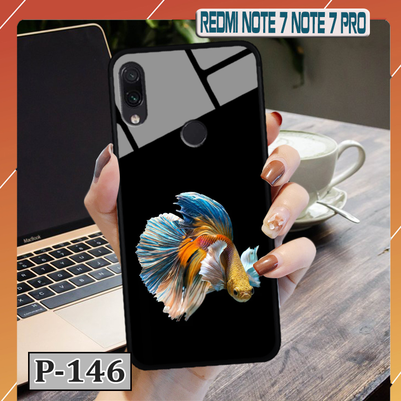 Ốp điện thoại XIAOMI REDMI NOTE 7 - lưng kính in hình 3D