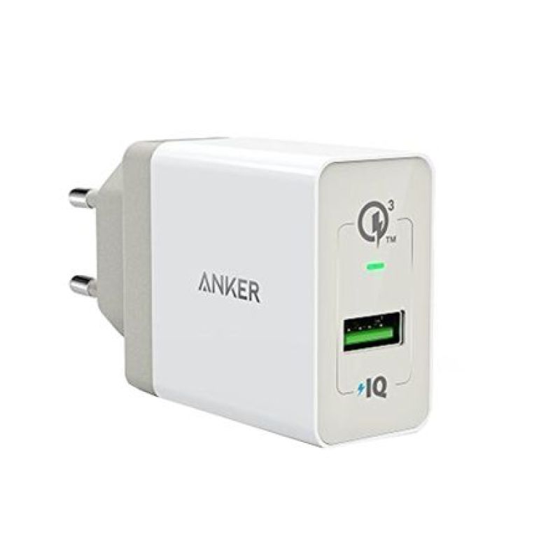 Sạc ANKER PowerPort+ 1 cổng Quick Charge 3.0 có PowerIQ 18W - A2013