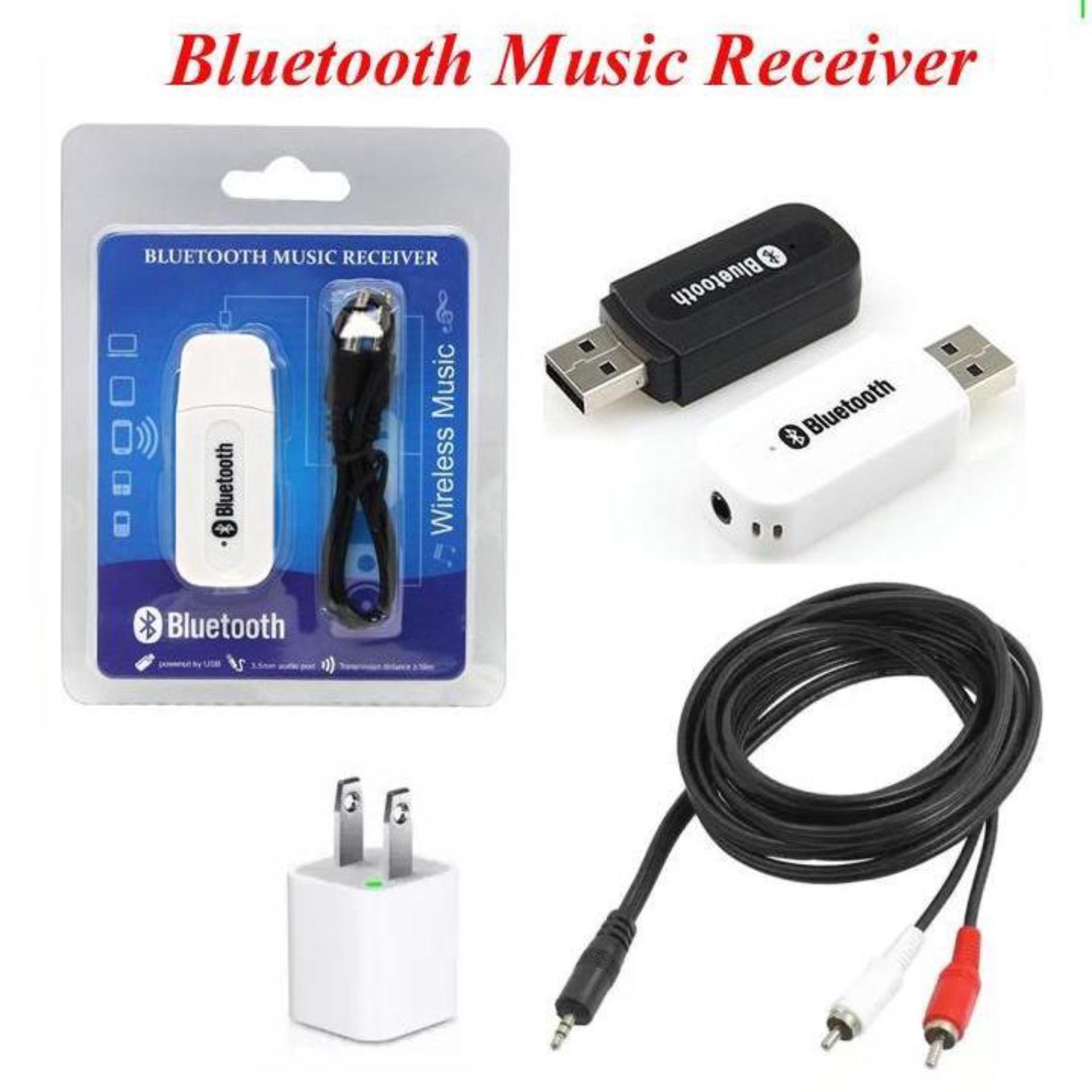 Bộ USB thu bluetooth Music Receiver (Trắng)