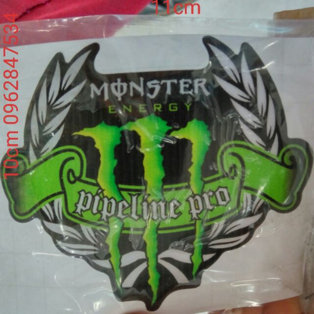 _logo Tem nổi monster mới