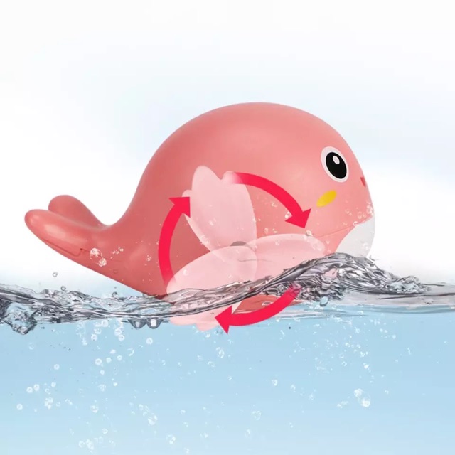 Đồ chơi cá heo chạy cót bơi lội dưới nước cho bé