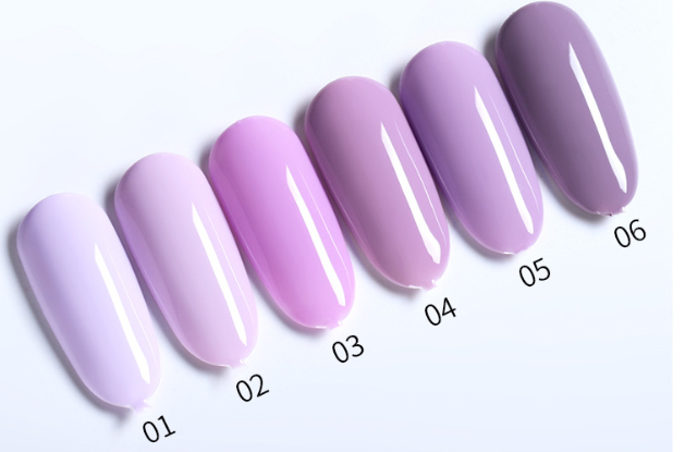 Sơn móng gel AS lẻ 6 màu Tím purple (XY) chai 15ml