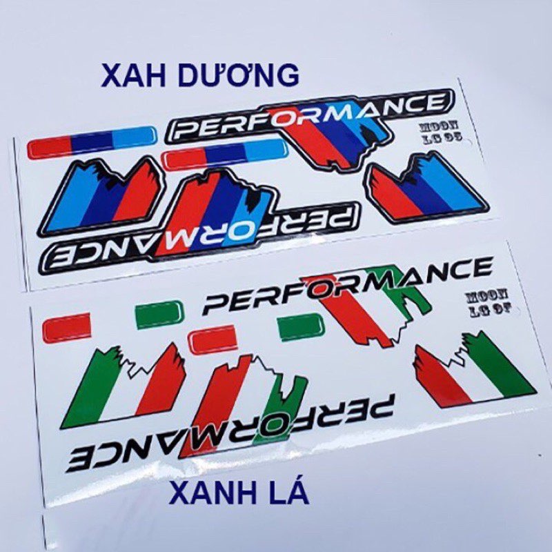 Decal bóng performance kiểu cờ ý