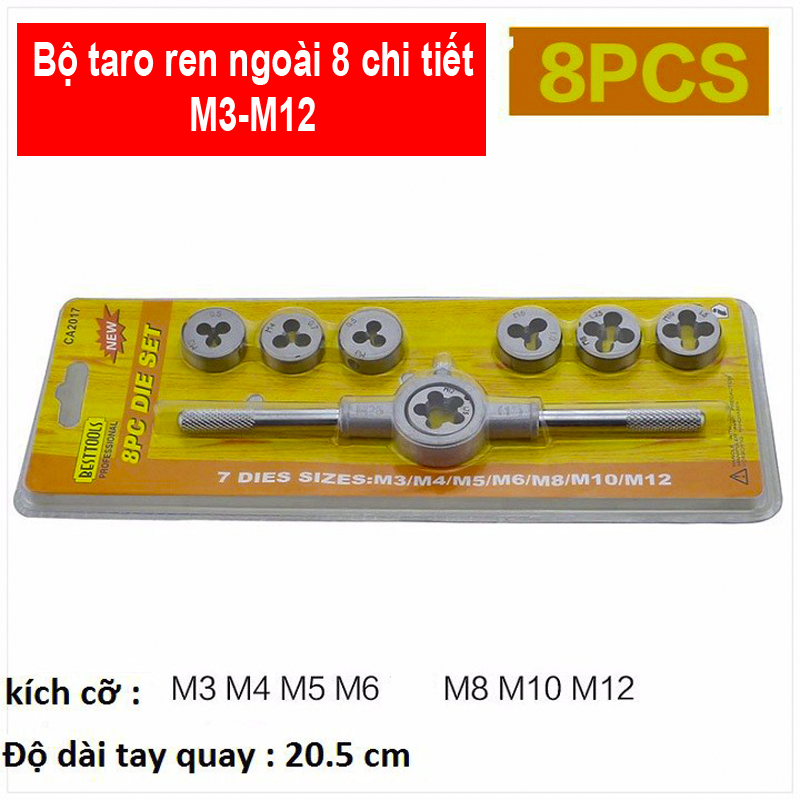 Bộ Taro tạo ren ốc Ngoài 8 món Hàng xịn
