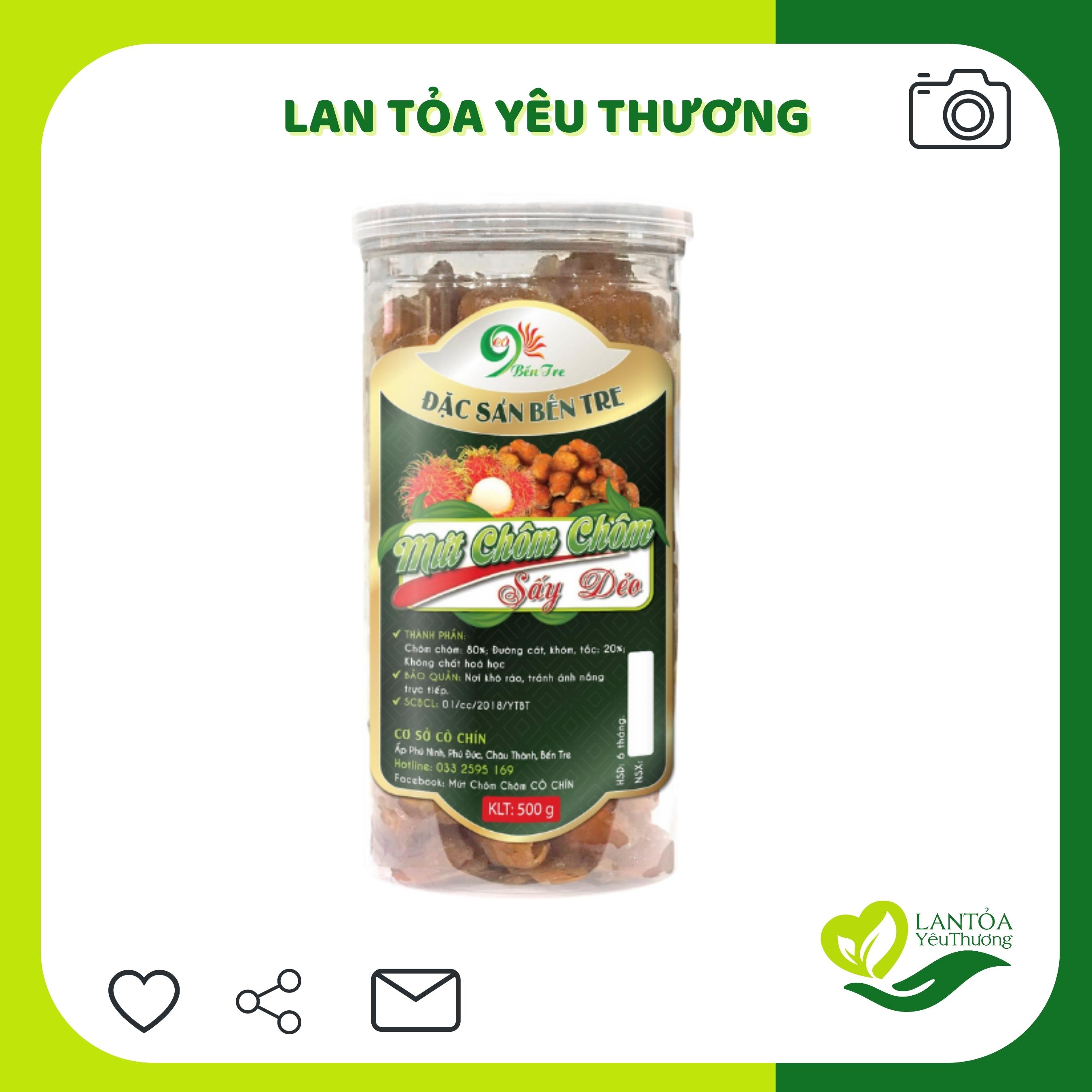 Mứt chôm chôm sấy dẻo thơm ngon còn hạt 500g