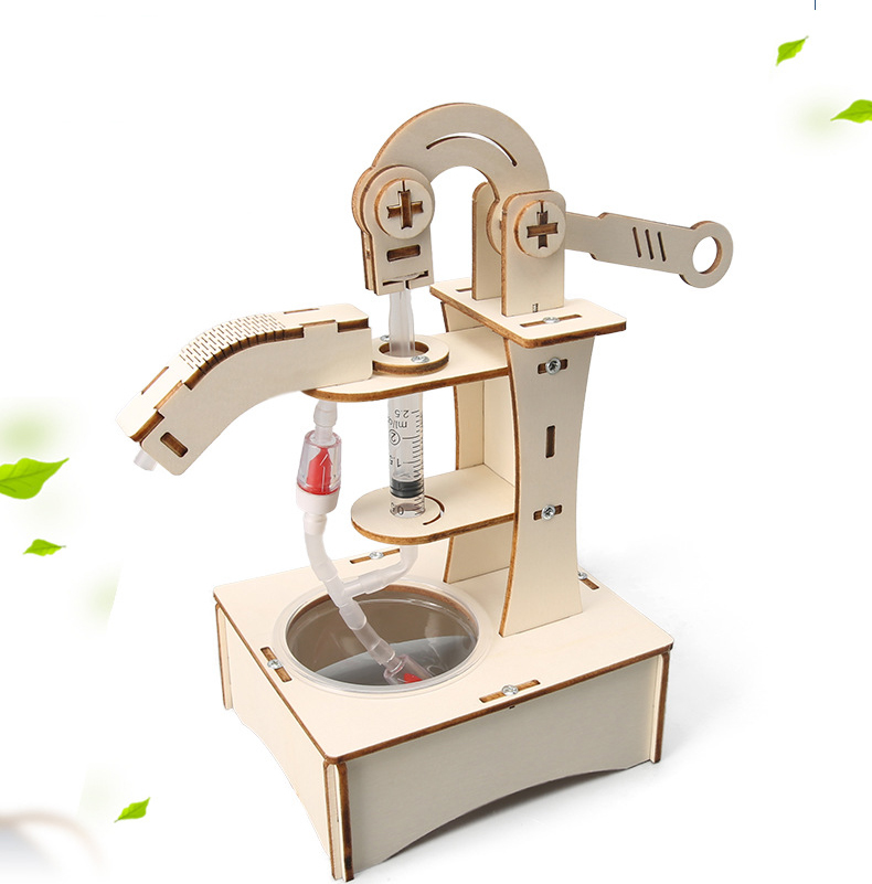 Handmade water pump model DIY handmade assembly toy DIY steam oven science experiment toy for students