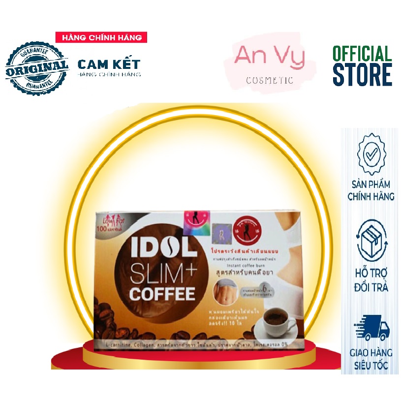 Cà Phê Giảm Cân Idol Slim x2 Coffee Thái Lan (Hộp 10 Gói)