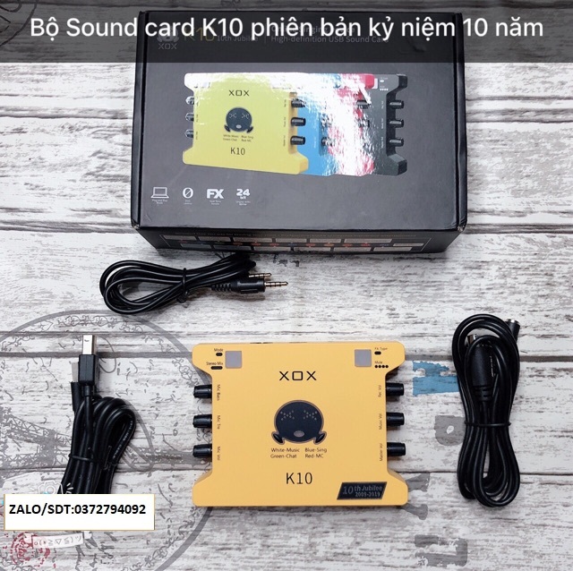Bộ mic thu âm ISK at100 sound card xox K10 phiên bản 2020 chân kẹp màng lọc đã có dây live stream tặ