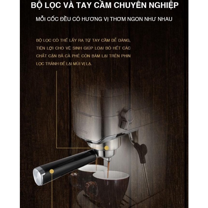 Máy pha cà phê Tiross 15 bar TS6212