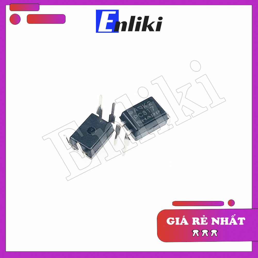 PC817 IC 14 chân DIP4  Sharp (Chân Đồng)