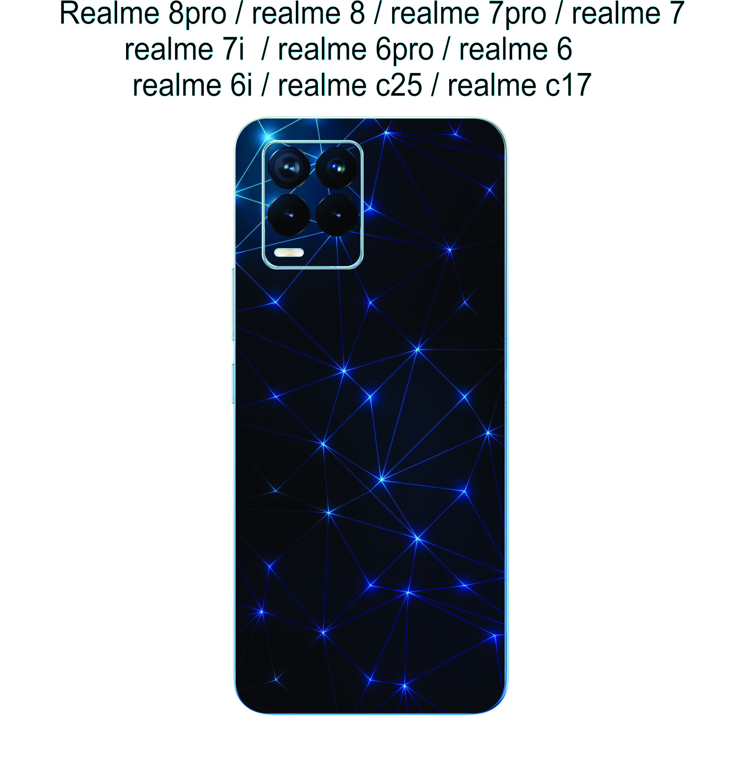 Miếng dán skin mặt lưng realme 8pro / realme 8 / realme 7pro / realme 7 / realme 7i / realme 6pro / realme 6............