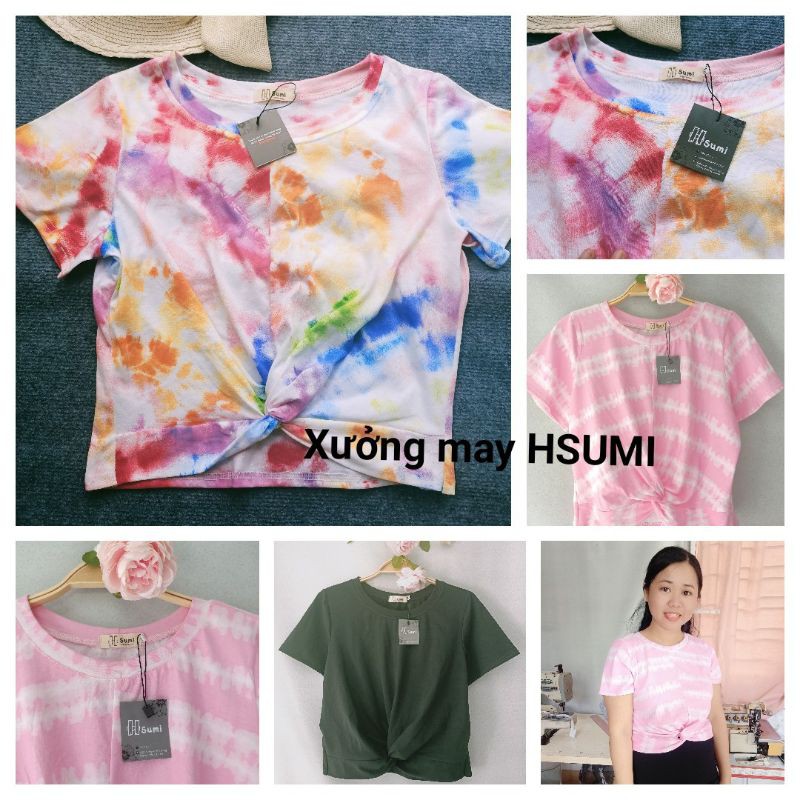 [HCM]BIGSIZE áo Croptop thun xoắn eo siêu đẹp ( Hàng thiết kế)