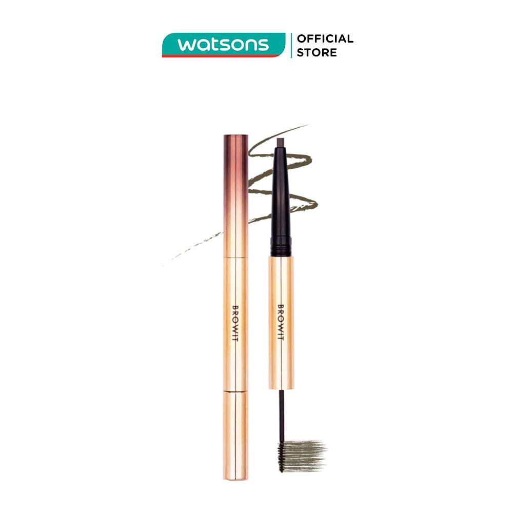 Chì Kẻ Mày Và Mascara Mày Browit Ultra Fine Duo Eyebrow Pencil And Mascara