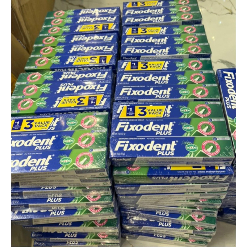 [Hương Bạc Hà] Keo Dán Hàm Răng Giả Fixodent 57g | Marathon Dental