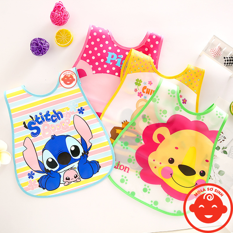 Yếm ăn dặm CÓ MÁNG chống thấm cho bé