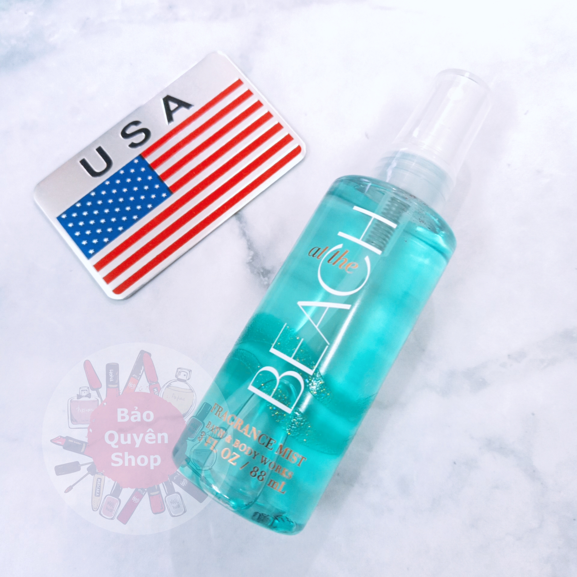 Bath & Body Works - At The Beach - Fragrance Mist Travel Size 3.0 oz / 88mL