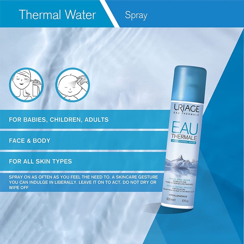 Xịt khoáng cấp ẩm URIAGE THERMAL WATER 300ml