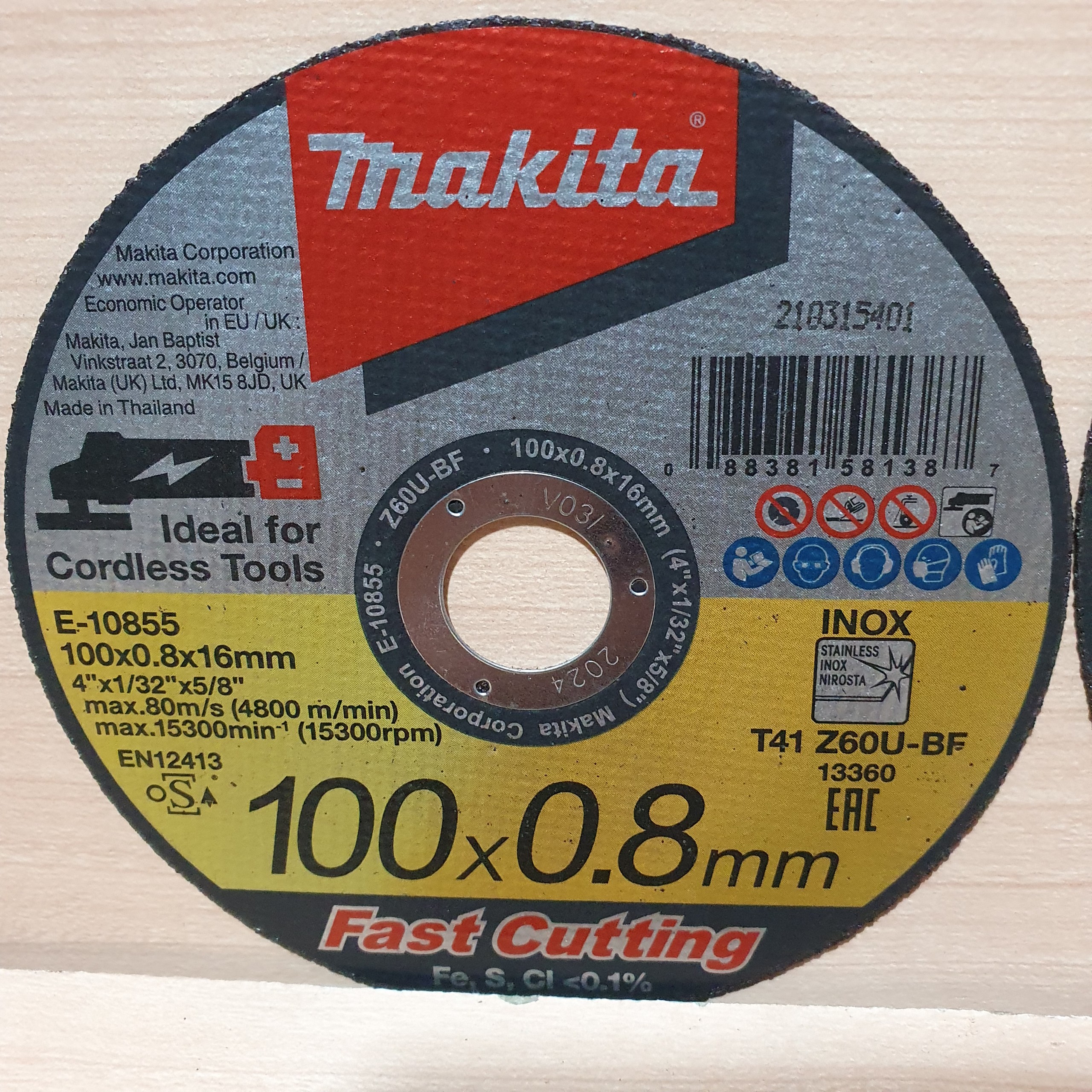 Đá cắt mỏng inox Makita E-10855,E-10877(100MM/125MM)