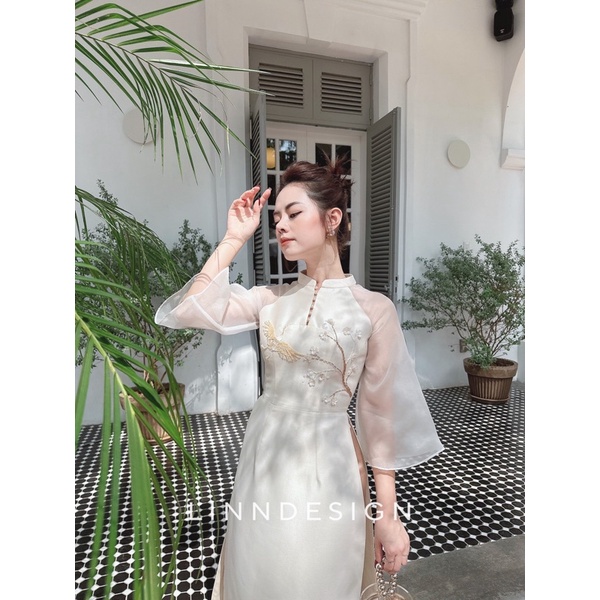 Áo dài cách tân đính kim sa Ngọc Nữ