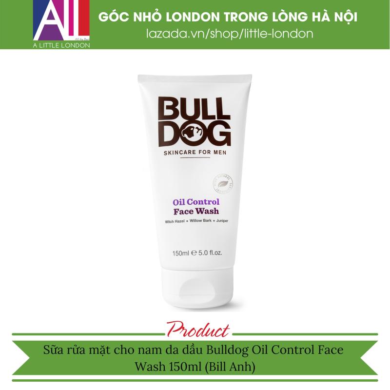 Sữa rửa mặt cho nam da dầu Bulldog Oil Control Face Wash 150ml (Bill Anh)