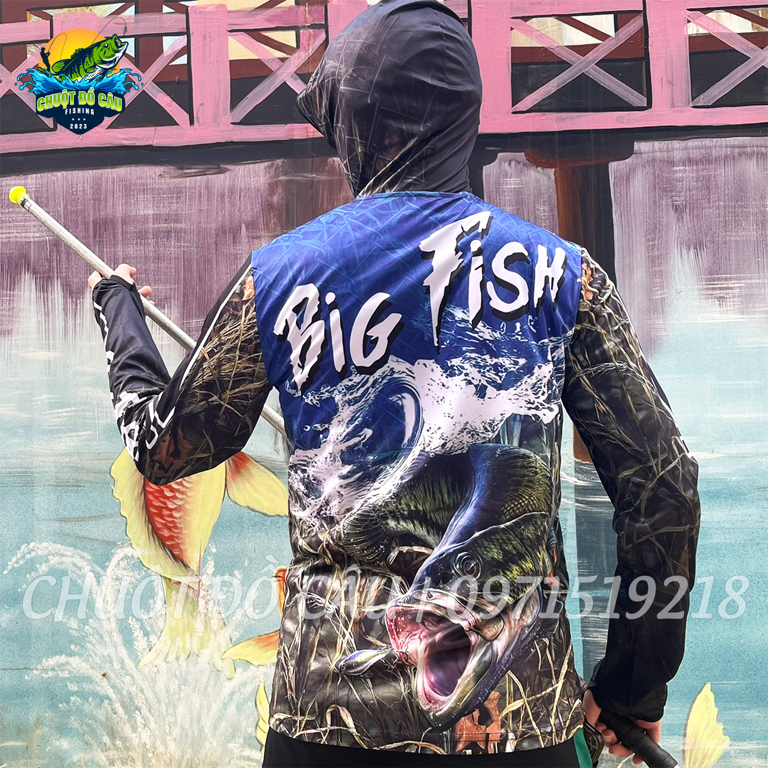 Áo khoác câu cá chống nắng Big Fish