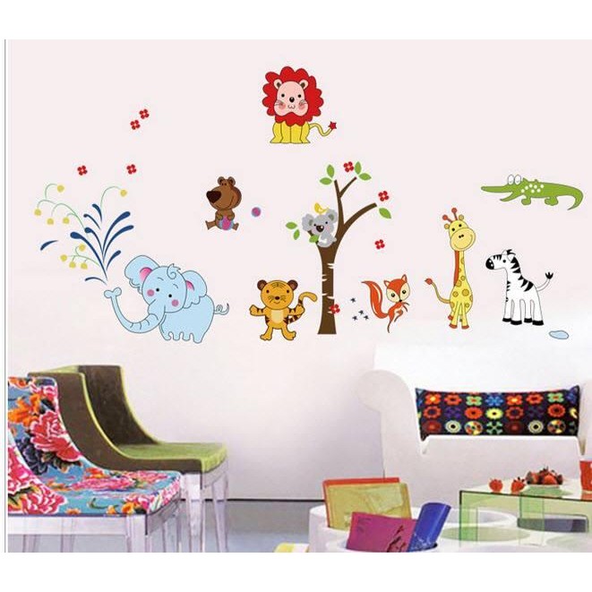 Decal dán tường thú 05 ( 1m6*1m4)