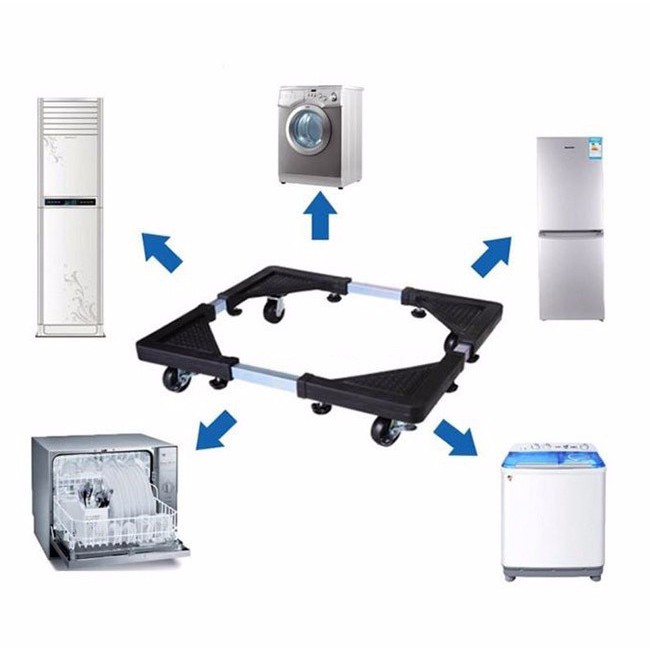 [ SALE UP TO 50% ] [ 2 LỰA CHONJ ] Kệ Kê Chân Tủ Lạnh. Máy Giặt Có Bánh Xe Tiện Dụng Điều Chỉnh Được Kích Thước - Giá Đỡ Chân Máy Giặt. Tủ Lạnh Đa Năng