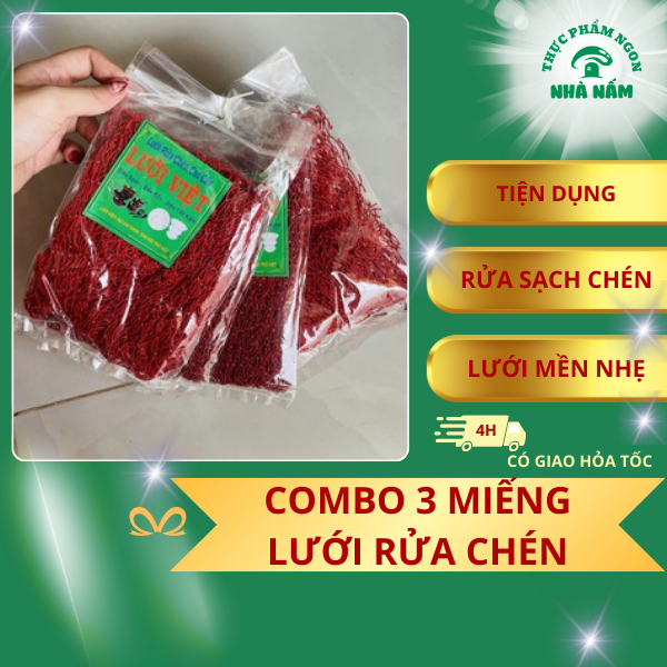 COMBO 30 Miếng lưới rửa chén cao cấp LƯỚI VIỆT
