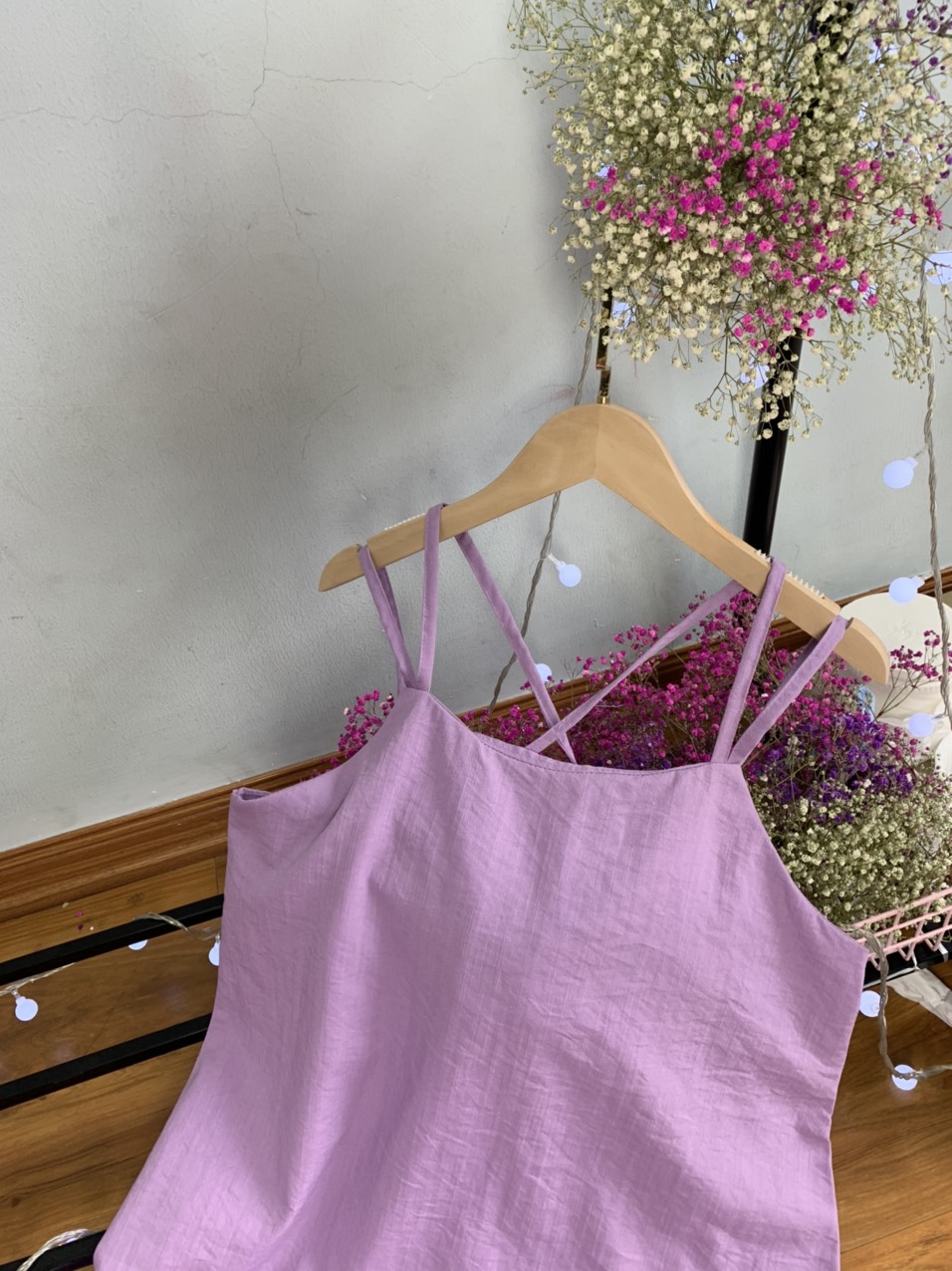 Váy maxi, váy 2 dây đan lưng đi biển siêu xinh