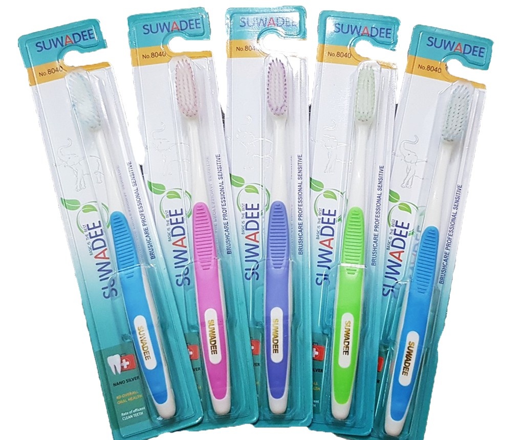 Combo 5 Bàn chải đánh răng sợi mềm Suwadee