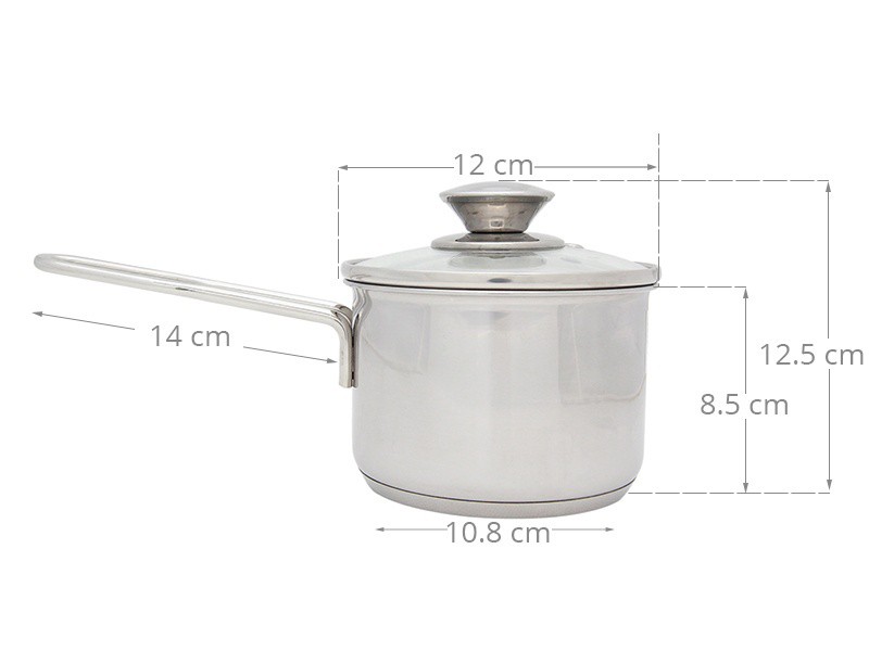 Quánh Inox Five Star 12cm/16cm