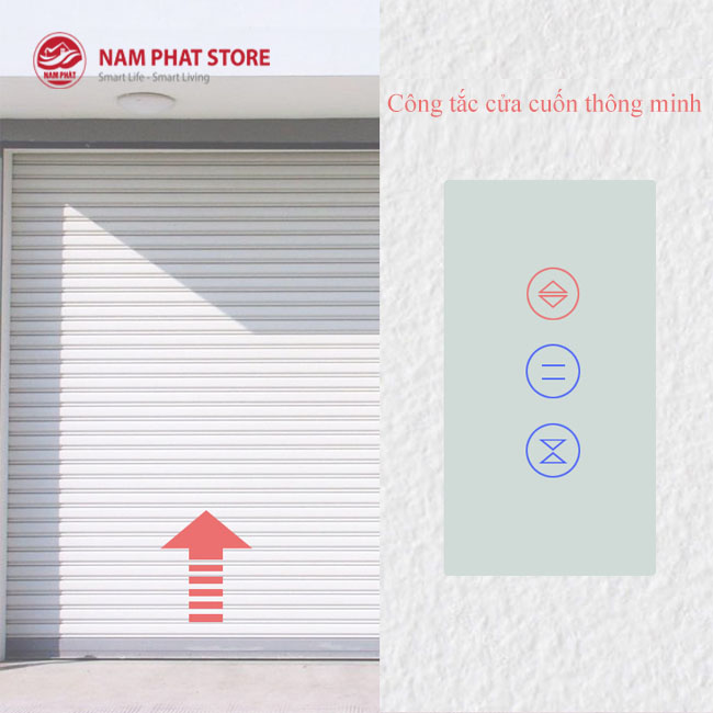 Công tắc cửa cuốn thông minh Wifi TUYA SMART