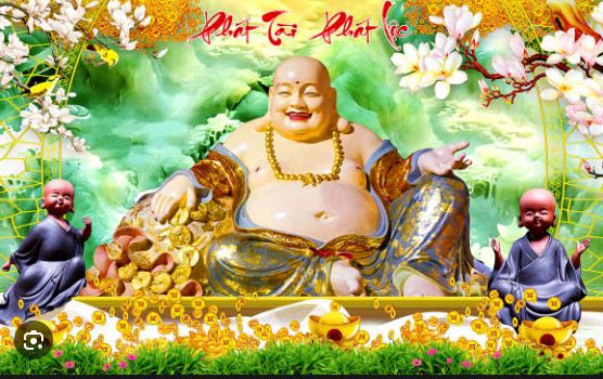 Tranh đính đá Phật 80x50cm