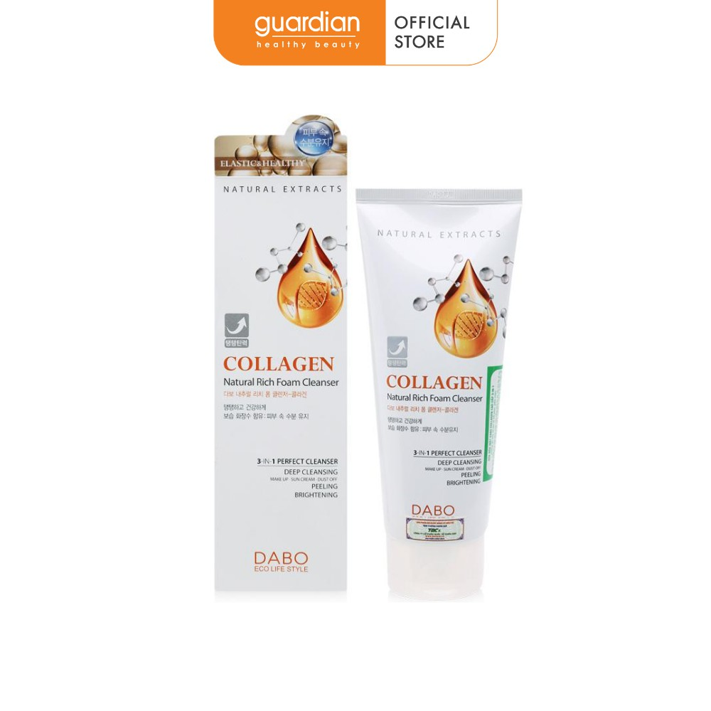 Sữa rửa mặt tinh chất collagen 3 in 1 dabo 180ml