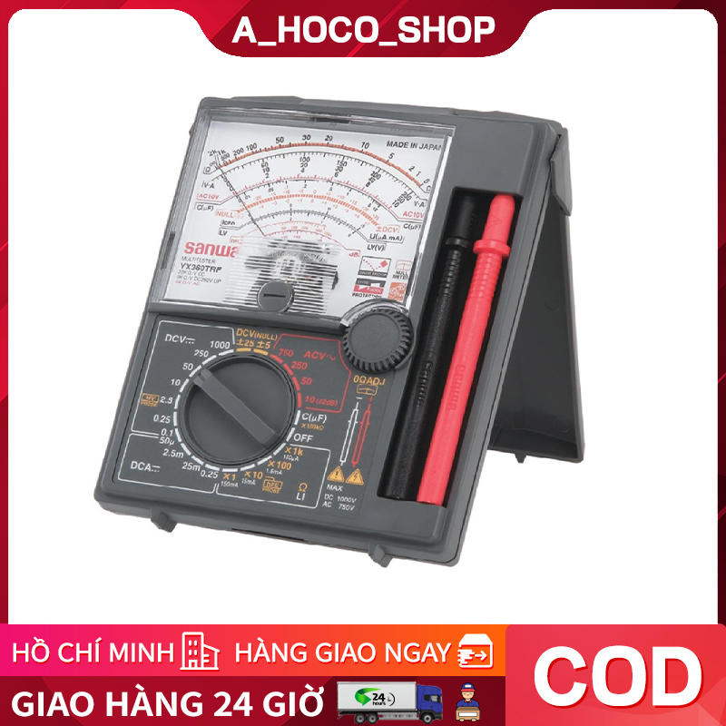 Sanwa yx360trd analog multi-tester multi-meter made in japan analogue multitester multimeter made in japan